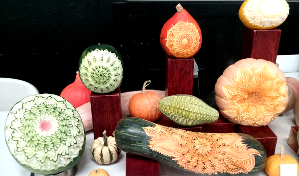 Carved produce